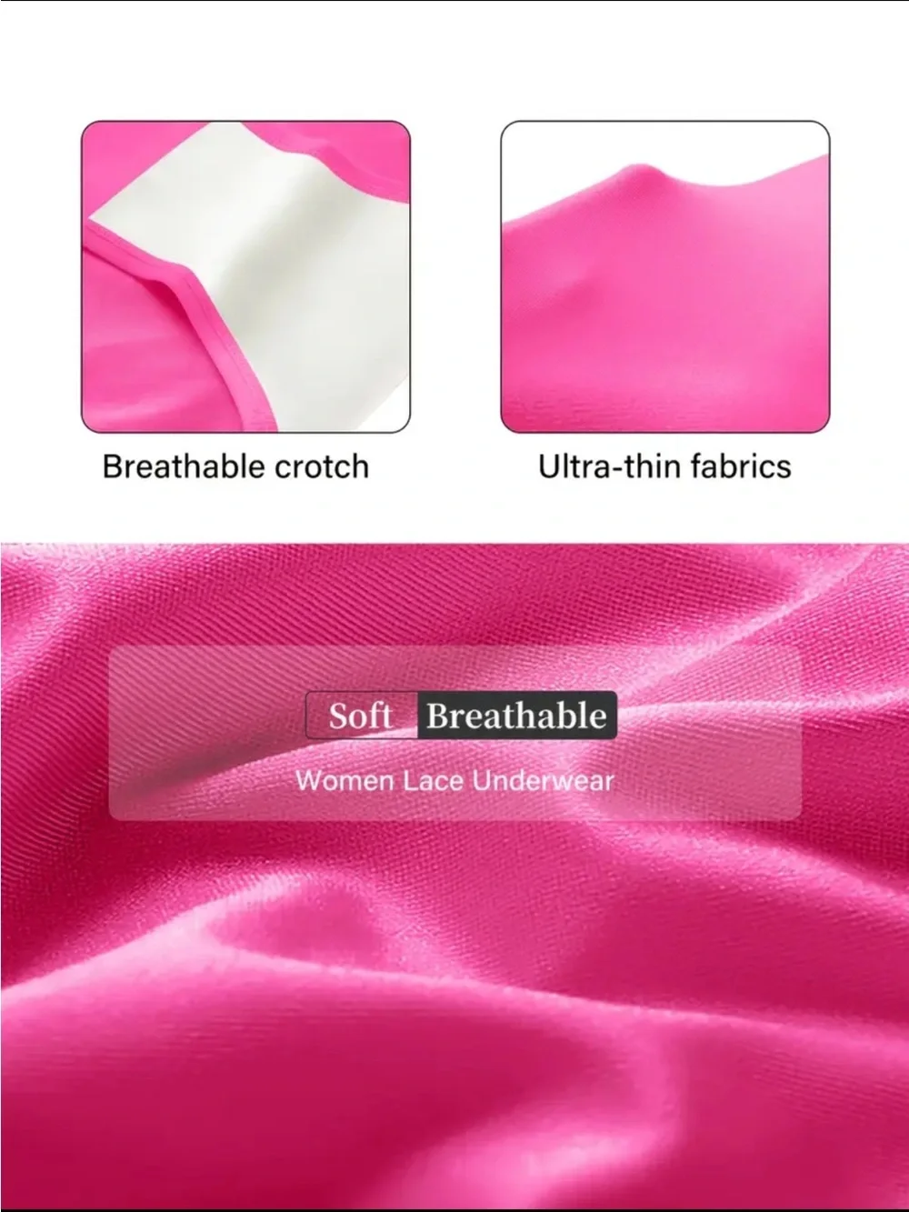 🆕👙 (2) High-Waist Pink Shaping Panty - Breathable Comfort 2 pieces